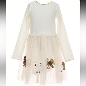 NWT MUD PIE Little Girls Turkey Tutu Dress